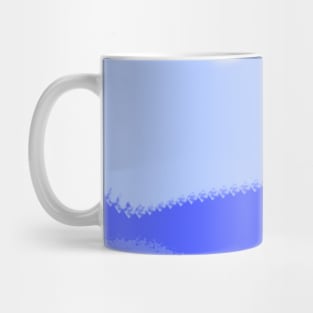 Urban Pastel Blue Lines Abstract Pattern Mug
